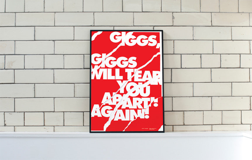 Giggs Will Tear You Apart - Manchester United Art, Print, Poster, Gift