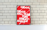 Giggs Will Tear You Apart - Manchester United Art, Print, Poster, Gift