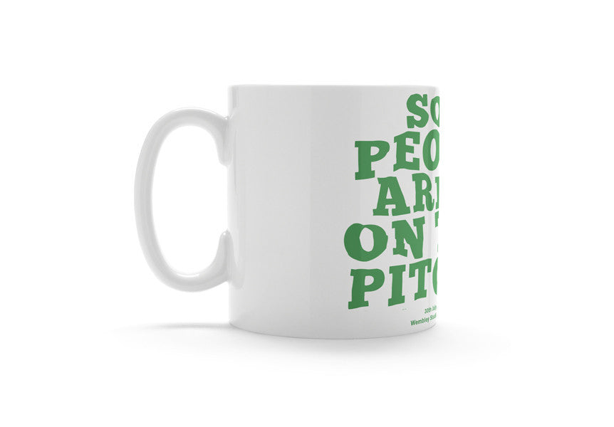 Some people are on the pitch - England Mug