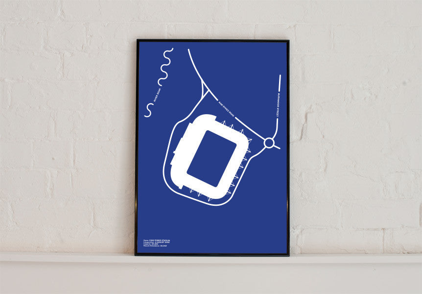 King Power Stadium (Leicester City art print poster gift)