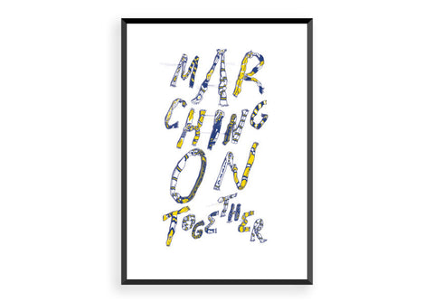 Marching On Together - Leeds United Poster