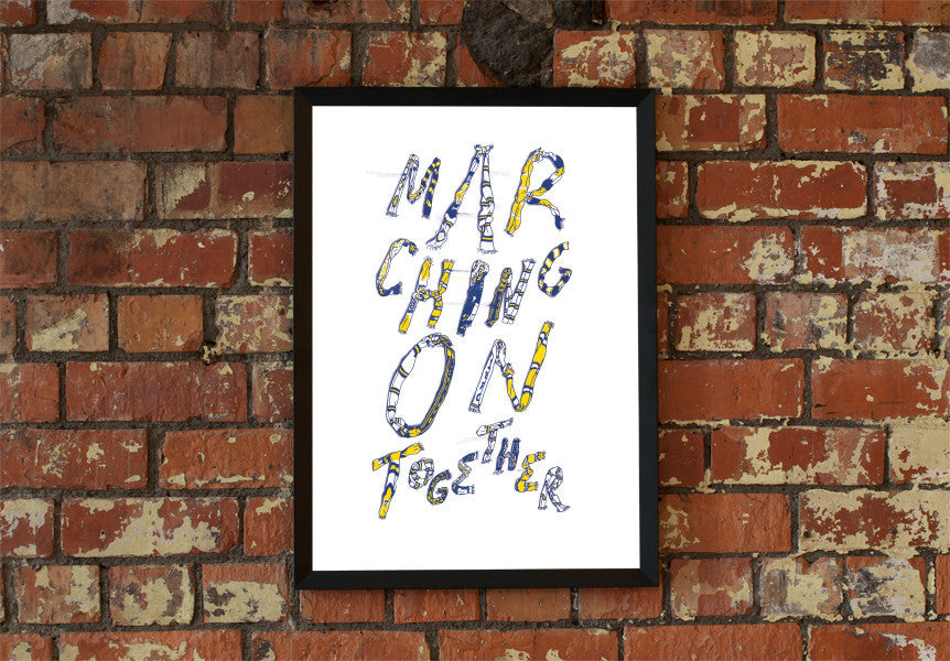 Marching On Together - Leeds United Poster