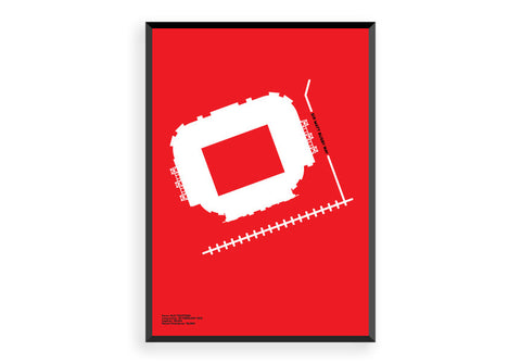 Old Trafford - Manchester United Art, Print, Poster, Gift