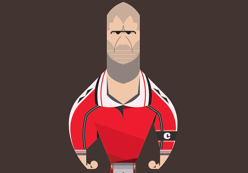 Roy Keane - Manchester United Art, Print, Poster, Gift