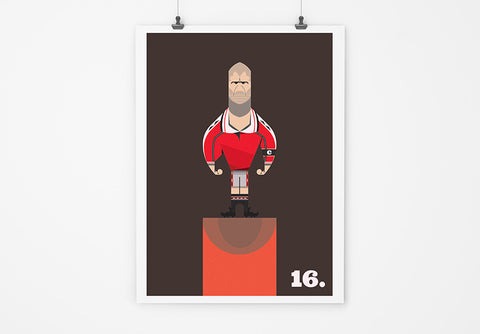Roy Keane - Manchester United Art, Print, Poster, Gift