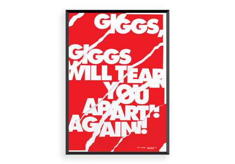 Giggs Will Tear You Apart - Manchester United Art, Print, Poster, Gift