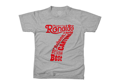 Manchester Utd Magnificent Sevens T-shirt (Grey)