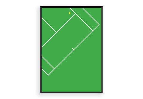 Tennis gift, tennis print