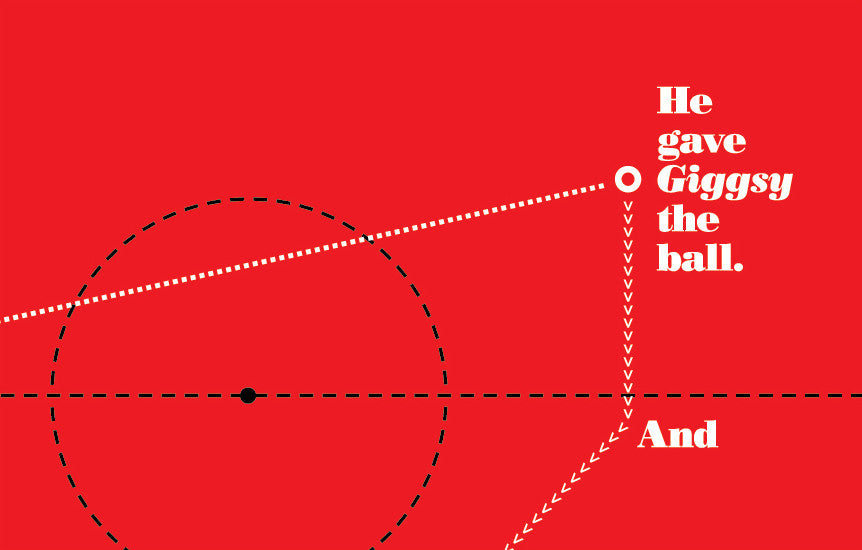 Giggs V. Arsenal - Manchester United Art, Print, Poster, Gift