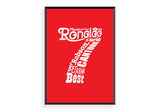 Magnificent Sevens - Manchester United Art, Print, Poster, Gift